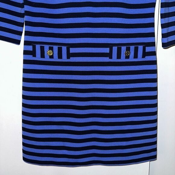 Lilly Pulitzer Women’s Charlene Shift Dress Blue Navy Stripe Small EUC - Picture 2 of 13